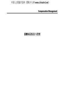 某国际知名咨询公司—薪酬体系的设计与管理