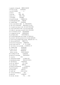 八年级下册英语重点短语 句子