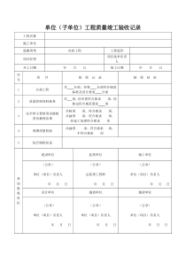 市政道路工程竣工验收范本资料