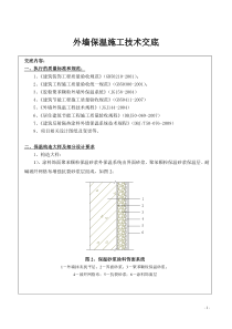 外墙保温班组技术交底