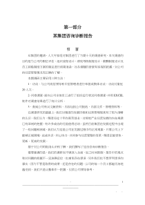 某集团咨询诊断报告第一部分(doc97)(1)