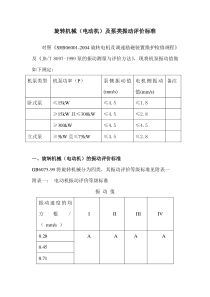 旋转机械及泵类振动等级标准