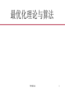 最优化理论与算法完整版课件陈宝林