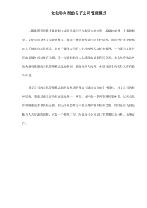 文化导向型的母子公司管理模式doc10(1)