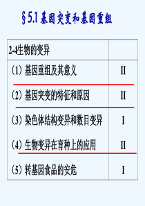 第5章基因突变及其他变异(复习课件(新版))