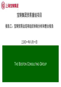 波士顿咨询公司宝钢贸易重组项目全套报告Report03-Orga