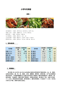 小学午托菜谱下载_word模板 