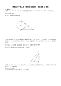 -苏教版九年级上册--第二章-对称图形-圆--压轴题含答案