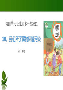 部编版四年级道德与法治上册我们所了解的环境污染优质课件