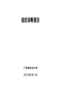 某房产公司内部组织诊断报告