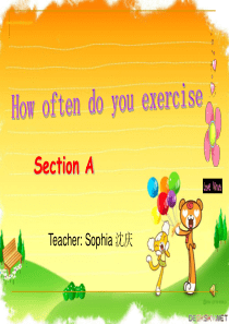 howoftendoyouexercise(说课课件)