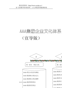 某著名企业顾问为某集团公司设计的理念文化体系（DOC53页）