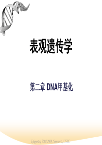 表观遗传学-DNA甲基化