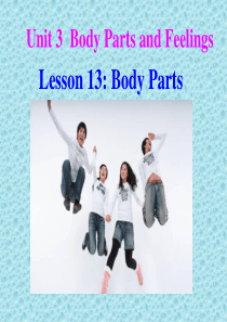 冀教版英语七上Unit-3《Lesson-13-Body-Parts》ppt课件1