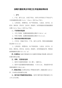 环境卫生学监测结果标准