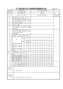 158-木门窗制作分项工程检验批质量验收记录表TJ4-3-19