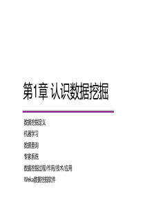 《数据挖掘导论》教材配套教学PPT——第1章-认识数据挖掘