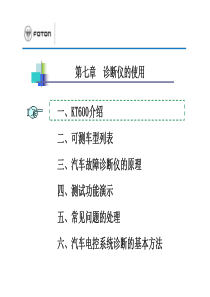 欧曼金德KT600诊断仪的使用