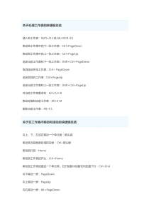 Excel常用快捷键大全(非常全面)