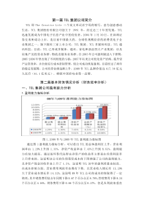 TCL集团公司财务分析报告