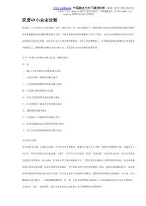 民营中小企业诊断（DOC15）