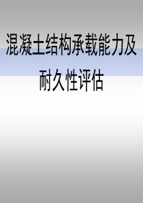 第二章混凝土结构承载能力及耐久性评估