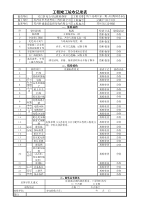 居配工程竣工验收记录表