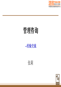 管理咨询入门(PPT 115页)