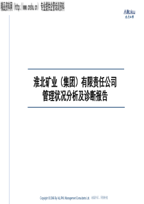 淮北矿业（集团）有限责任公司管理状况分析及诊断报告（PPT277页）