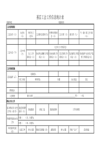 基层工会工作信息统计