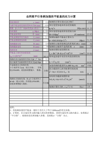 两平行角钢加强平盖板