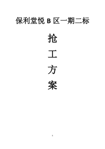 抢工方案及及措施堂悦B二标(2020.2.19改)