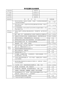 桥式起重机安全检查表