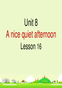 新概念青少版2AUnit8-Lesson16