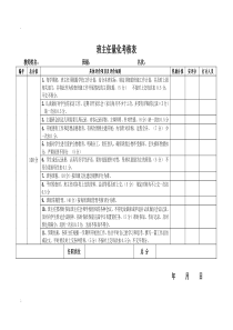 学校教师量化考核表