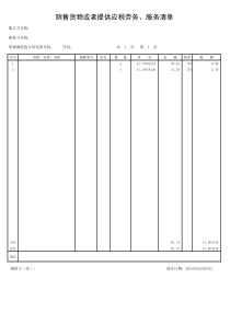 销货清单模板