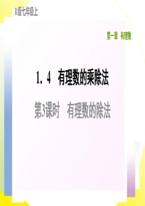 1.4.3有理数的除法专题练习课件