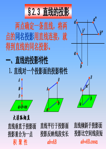 《直线的投影》PPT课件.ppt