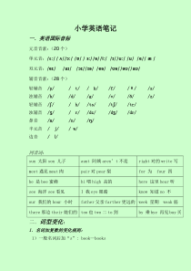 小学英语笔记下载