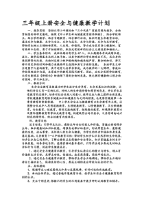 安全与健康教学计划