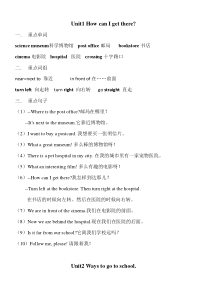 [精选]人教版六年级上册英语知识点