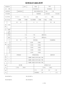 危重患者交接记录单