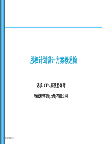 股权计划设计方案概述（翰威特咨询）