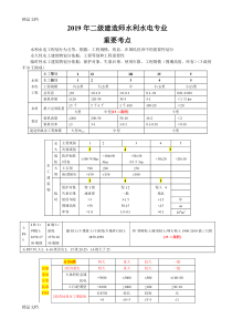 最新2019年最新二建《水利水电工程管理与实务》知识点整理(全)资料