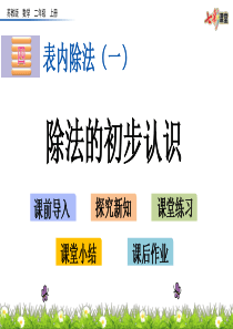 新苏教版小学二年级上册数学4.4-除法的初步认识