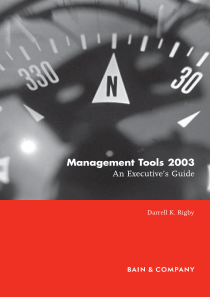 贝恩咨询贝恩《ManagementTools2003A