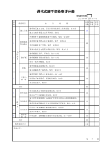 悬挑式脚手架检查评分表GDAQ2030105