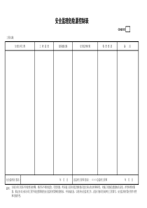 安全监理危险源控制表GDAQ4303