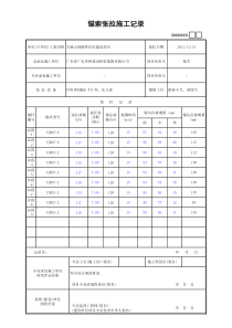 3、锚索张拉施工记录GD2301031