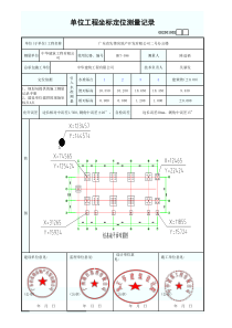 3单位工程坐标定位测量记录GD2301002